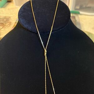 Vintage Napier Gold Tone Lariat Style Necklace